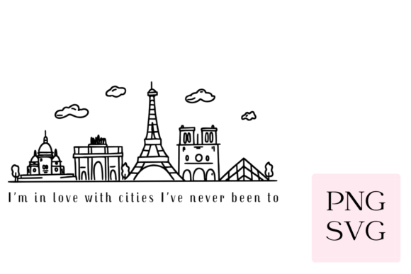 Download In Love with Cities (Paris) SVG &amp; PNG - Premium Resources