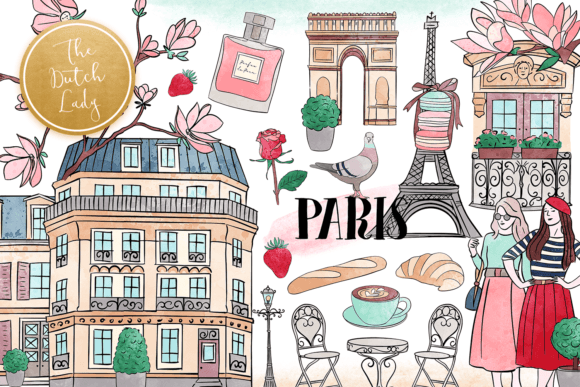 Download Paris &amp; Parisian Life Clipart Set - Premium Resources