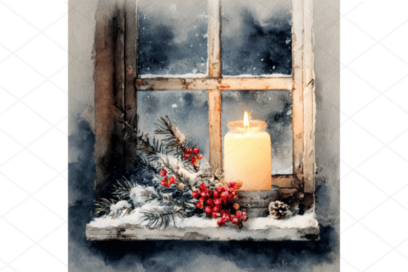 Download 29 Vintage Winter Scene JPG Bundle - Winter scene Collection
