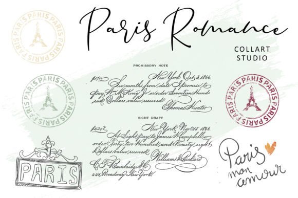 Download Paris Romance, French Style Clipart Set - Premium Resources